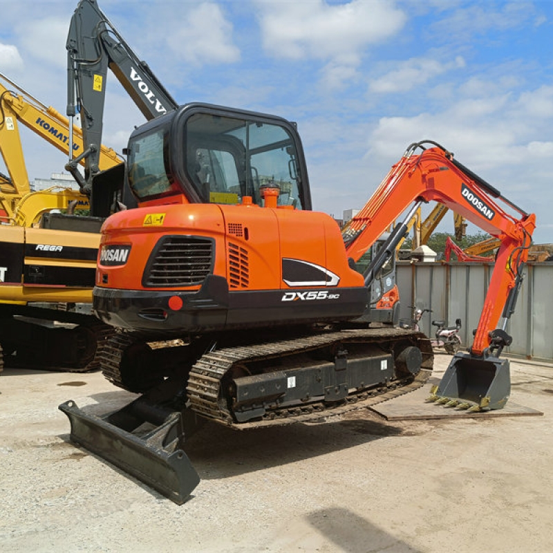 used excavator doosan dx55 small size